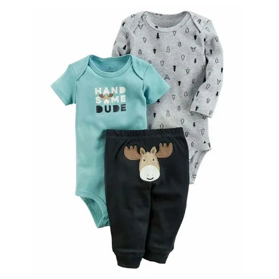 Baby Boy bodysuits Clothes Short Sleeved Bodysuits
