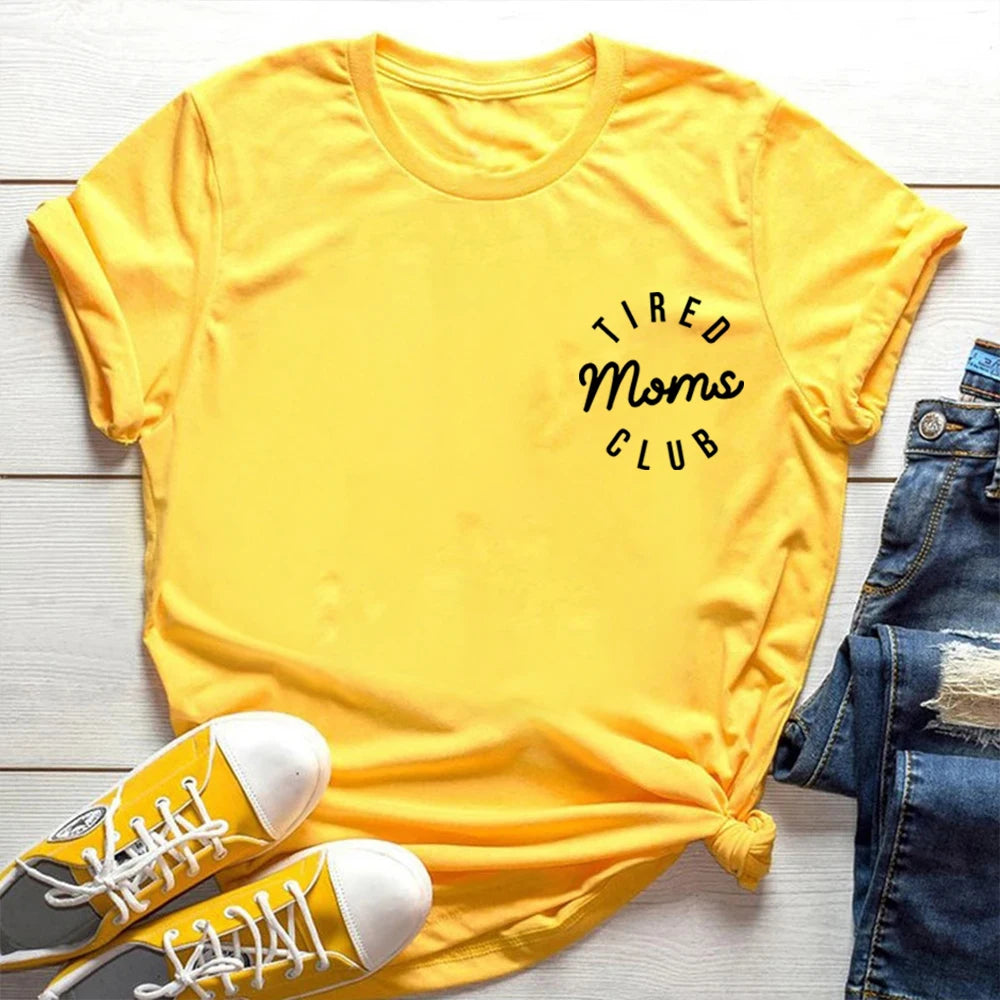 Tired Moms Club Shirt Funny Mom Tee