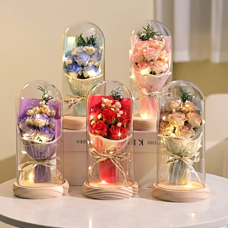 Eternal Dried Flower Soap Rose Gift Box