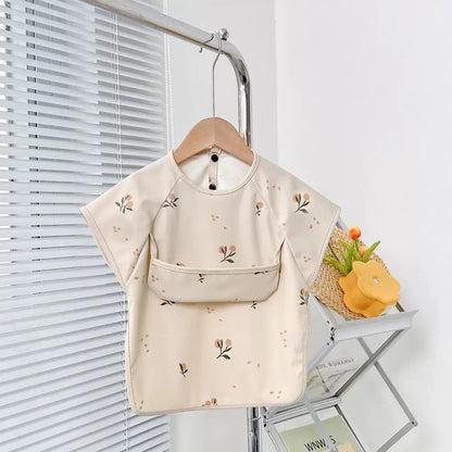 Waterproof Short Sleeve Animal Bib 1-3Y Kids