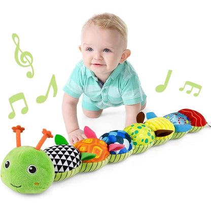 Sensory Caterpillar Plush Toy 3-in-1 0-12M Kids