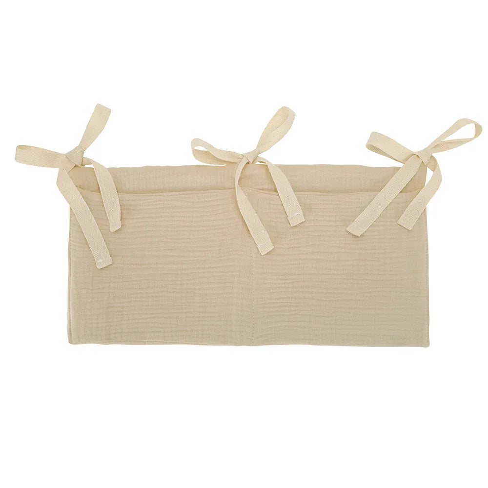 Crib Organizer Hanging Storage Bag 2 Pockets