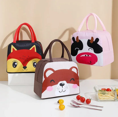 Cartoon Animal Bottle Insulation Bag 12L Waterproof 5 Designs – front view