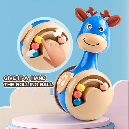 Roly Poly Tumbler Wobbler Toy Deer 4-12M