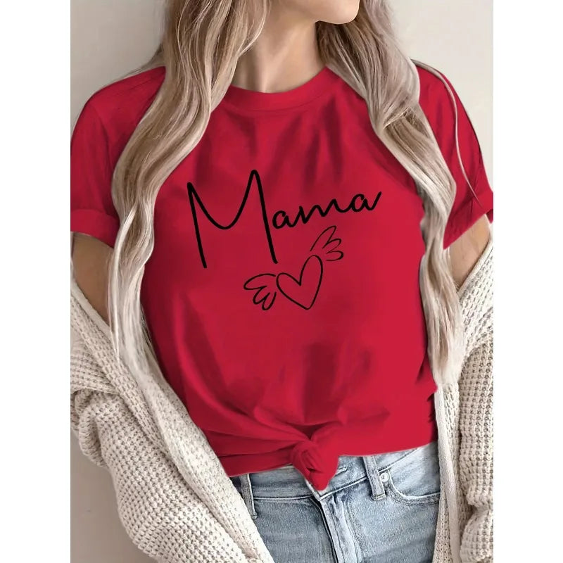 Womens Neon Tie-Dye Heart T-Shirt Cotton