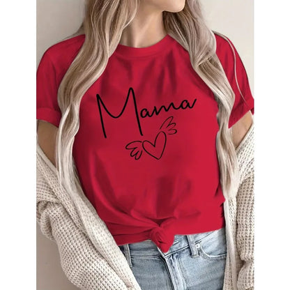 Womens Neon Tie-Dye Heart T-Shirt Cotton