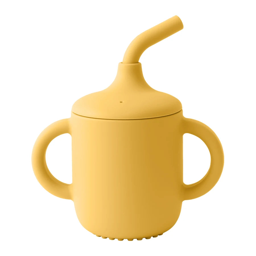 Silicone Sippy Cup 180ml BPA-Free Leakproof Kids