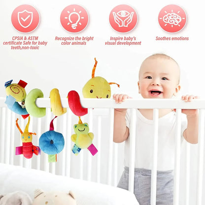Crib Hanging Spiral Rattle Toy Musical