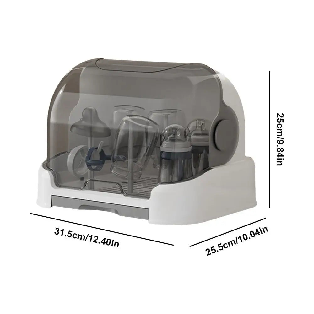 Bottle Drying Rack with Dustproof Lid 3 Colors