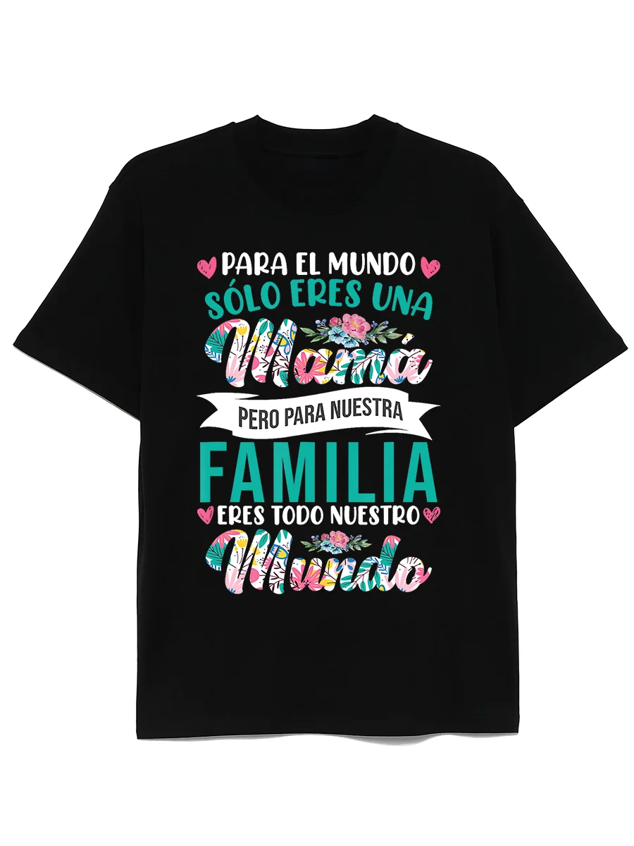 Floral Graphic Tee for Moms 14 Colors