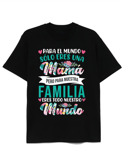 Floral Graphic Tee for Moms 14 Colors