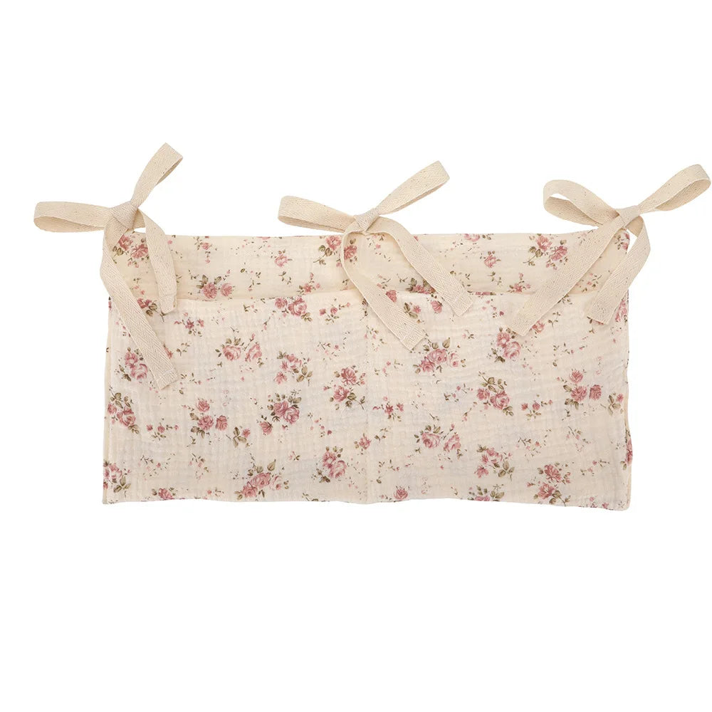Crib Organizer Hanging Storage Bag 2 Pockets