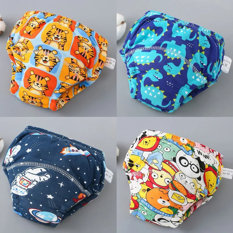 Baby Waterproof Diaper Shorts 4PCS I Training  Pants