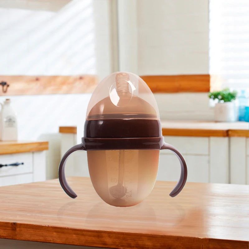 Silicone Bottle with Handle BPA-Free 3 Options – front view