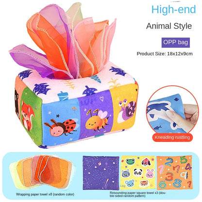 Montessori Magic Tissue Box Sensory Toy 4-12M