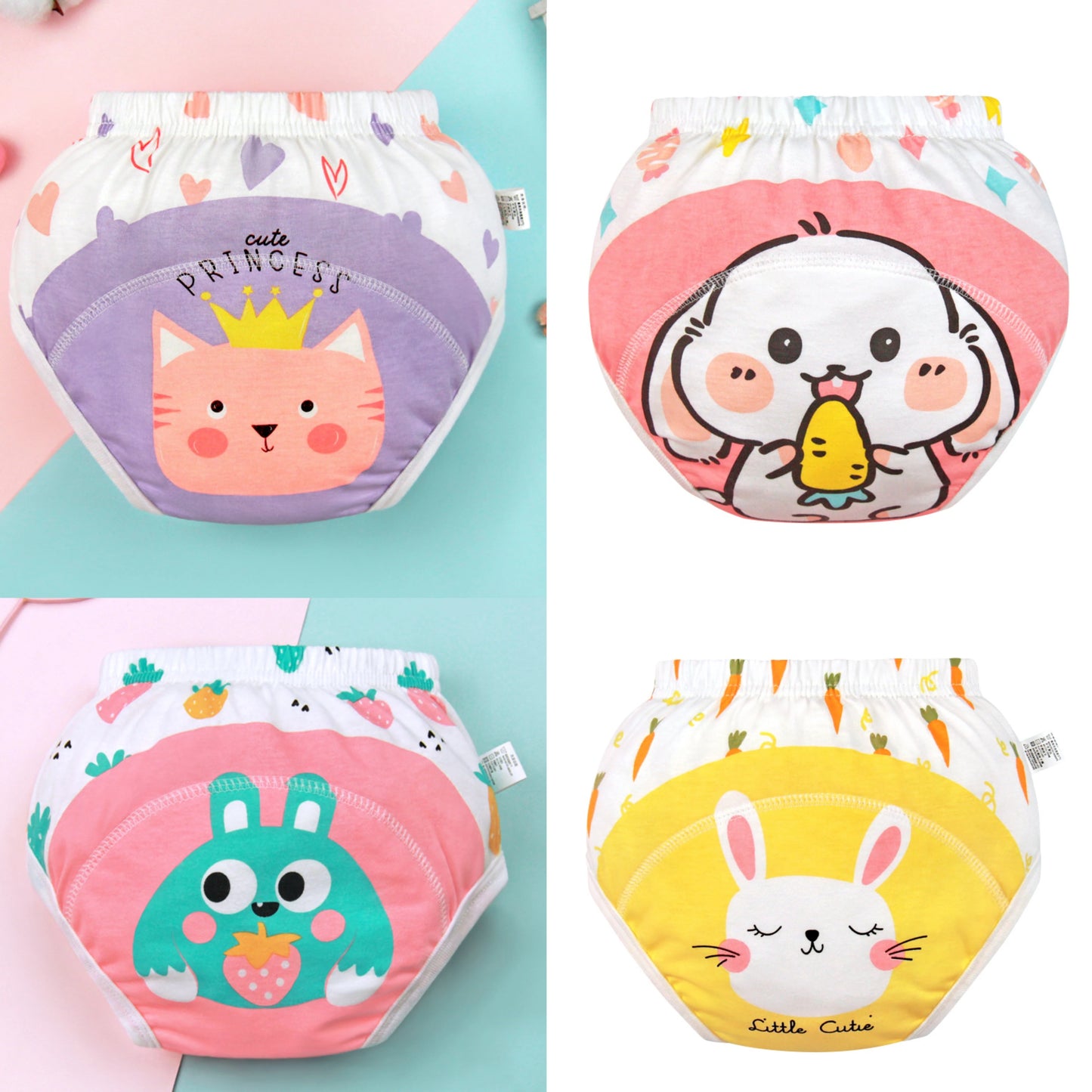 Baby Waterproof Diaper Shorts 4PCS I Training  Pants