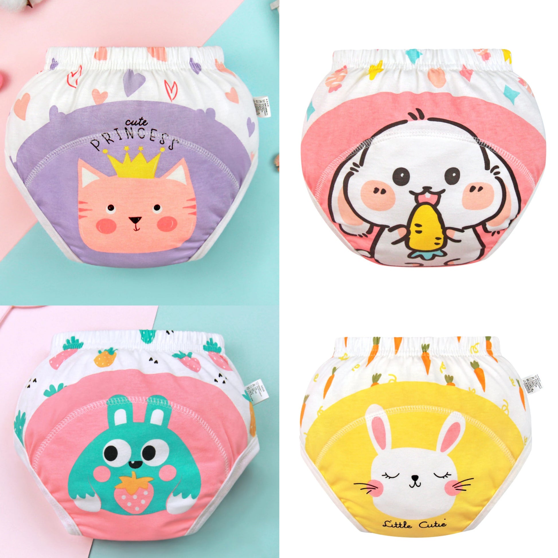 Baby Waterproof Diaper Shorts 4PCS I Training  Pants