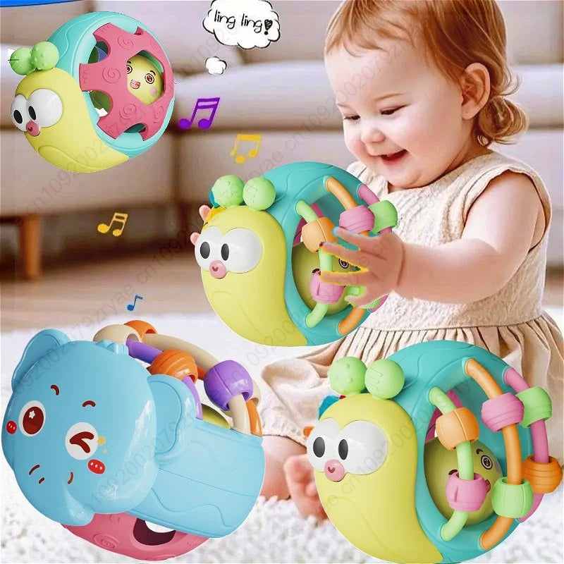 Soft Bell Rattle Comforter Ball 0-6M