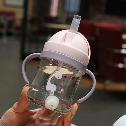 Kids Sippy Cup 250ml Gravity Straw & Handle – front view
