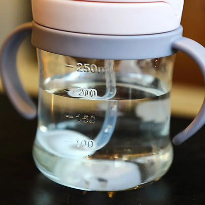 Kids Sippy Cup 250ml Gravity Straw & Handle – front view