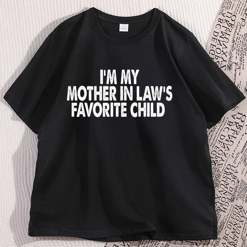 Funny Mother-In-Law Graphic T-Shirt Cotton