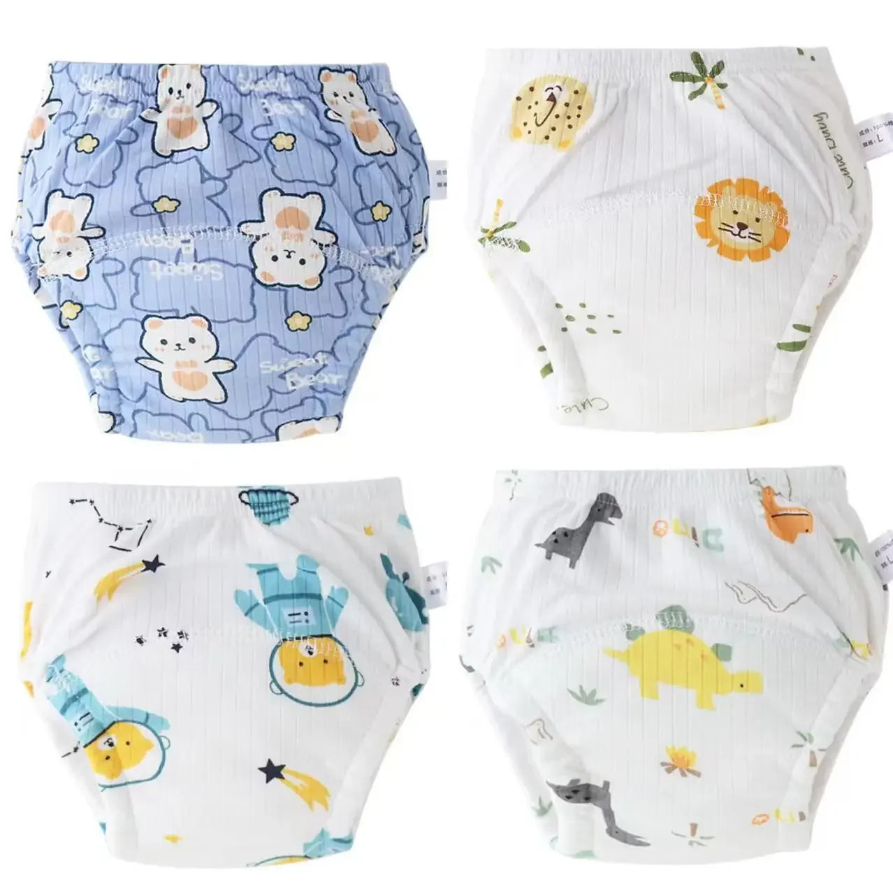 Baby Waterproof Diaper Shorts 4PCS I Training  Pants