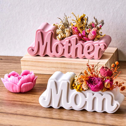 Letter Vase Silicone Mold DIY Resin