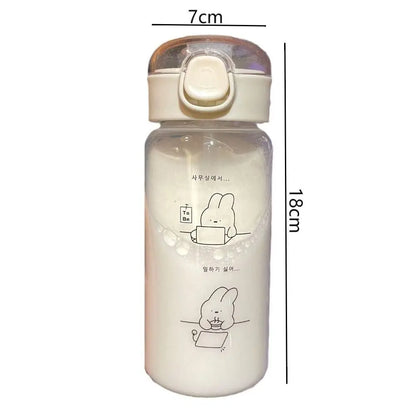 Kids Cartoon Sippy Cup 520ml Straw Spill-Proof