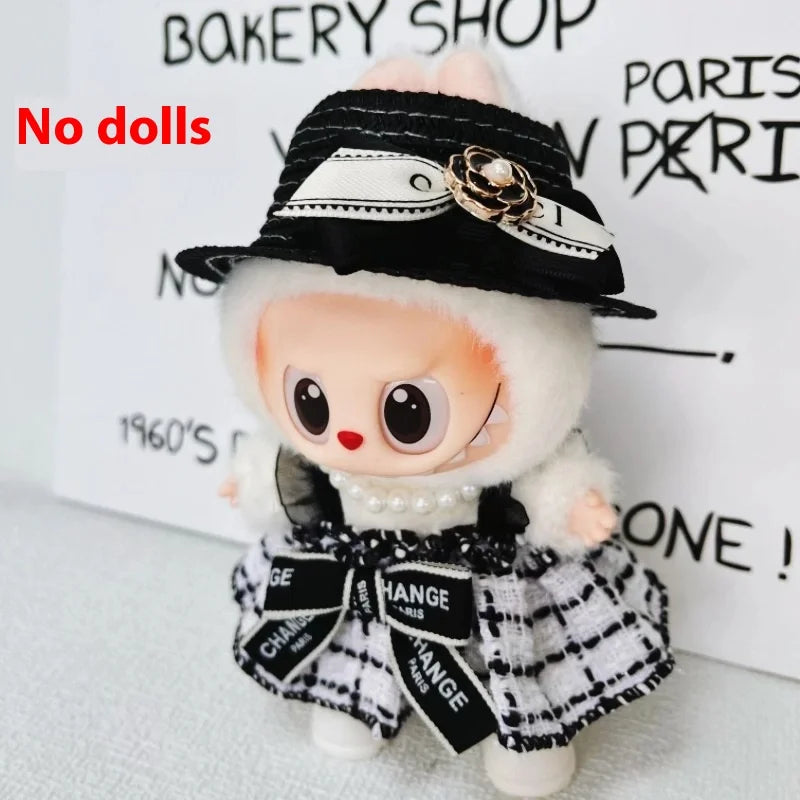 Labubu Doll Sitting Party Outfit Vinyl Doll Fit