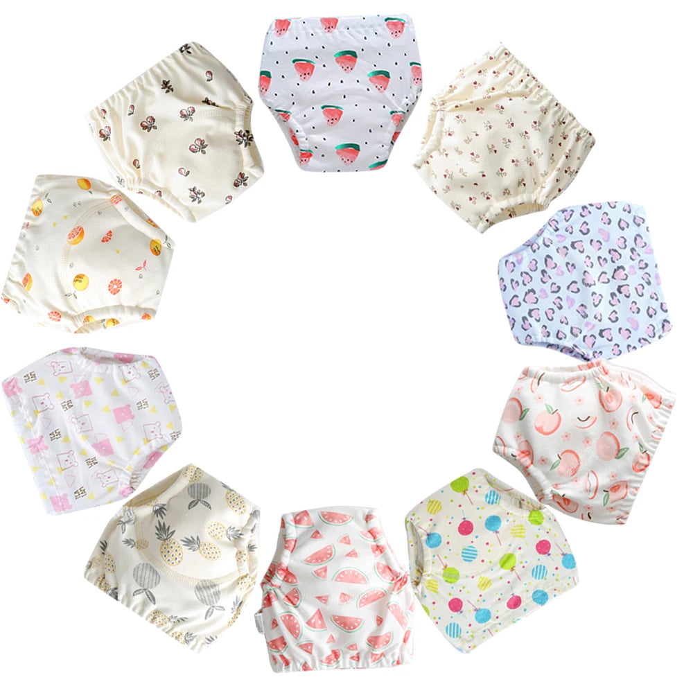 Waterproof Cotton Potty Training Pants 10-Pack – 4-layer construction