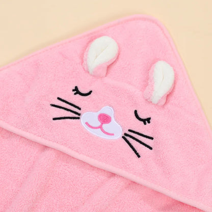 Hooded Bath Towel Blanket Cotton Bamboo Kids