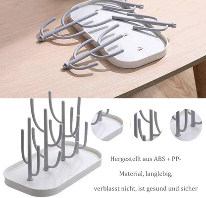 Bottle Drying Rack for Kitchen Counter Detachable – front view