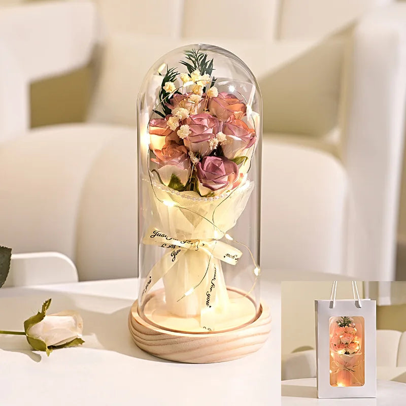 Eternal Dried Flower Soap Rose Gift Box