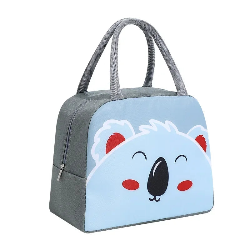 Cartoon Animal Bottle Insulation Bag 12L Waterproof 5 Designs – front view