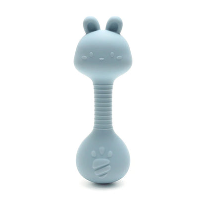 Bunny Silicone Rattle Teether BPA-Free 0-2Y