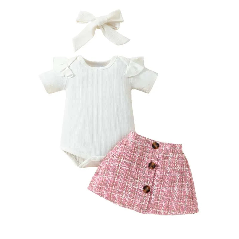 Baby Clothing 3-Piece Baby Girls Sets Fashion Outfits Summer