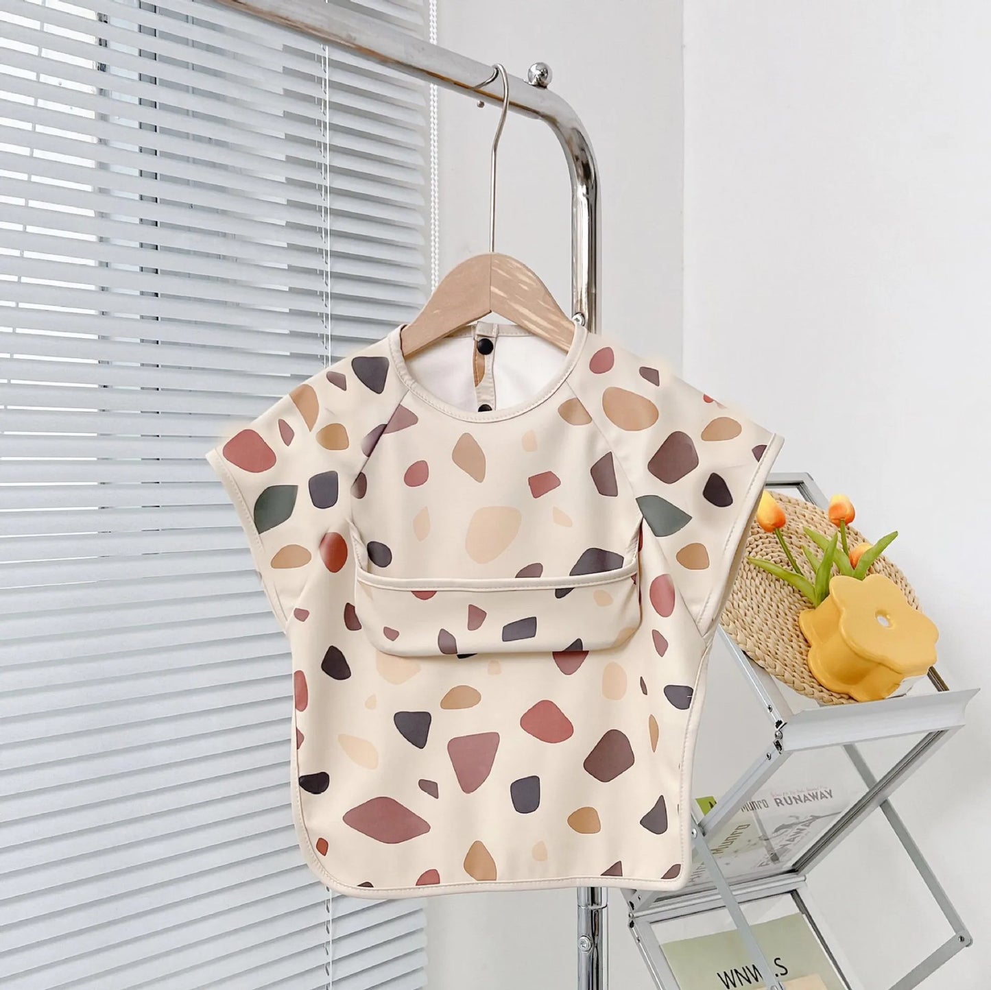 Waterproof Short Sleeve Animal Bib 1-3Y Kids
