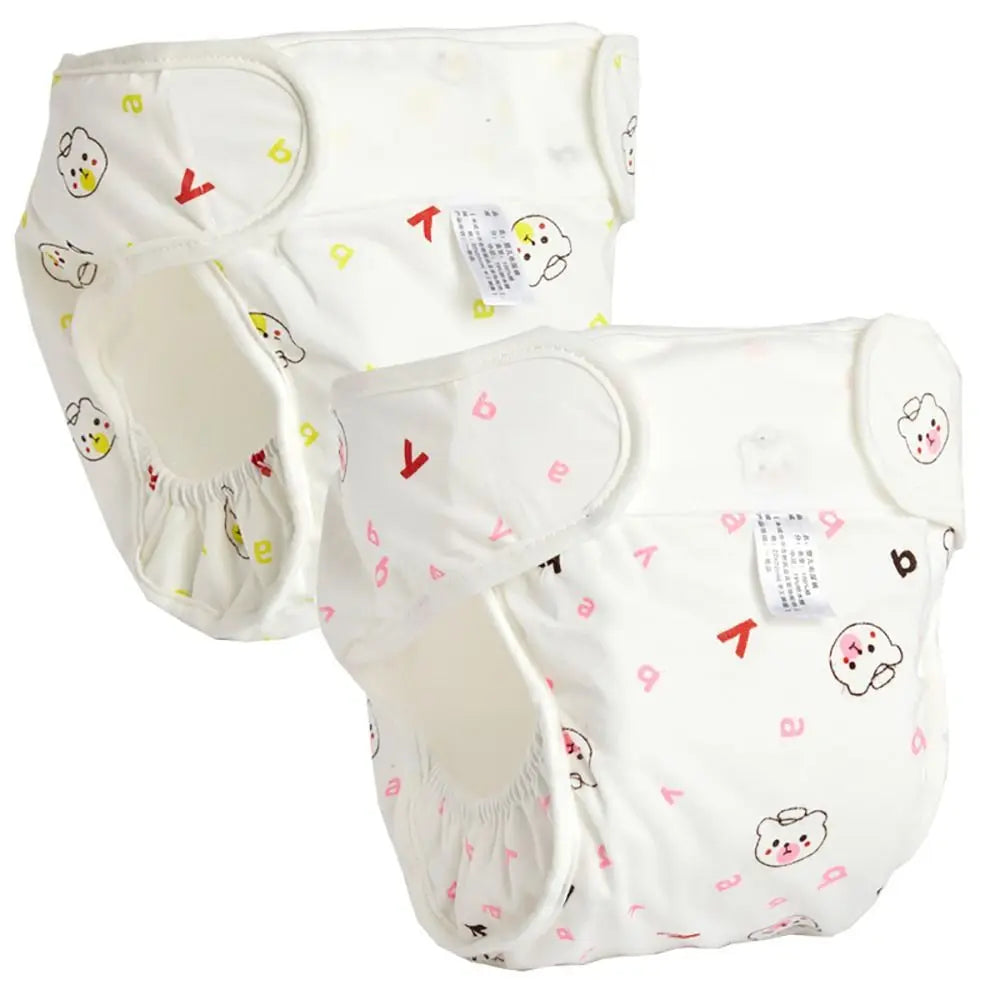 Bear Diaper Pants Reusable Cotton 0-12M