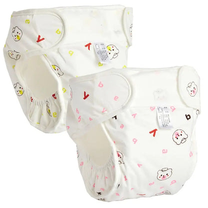 Bear Diaper Pants Reusable Cotton 0-12M