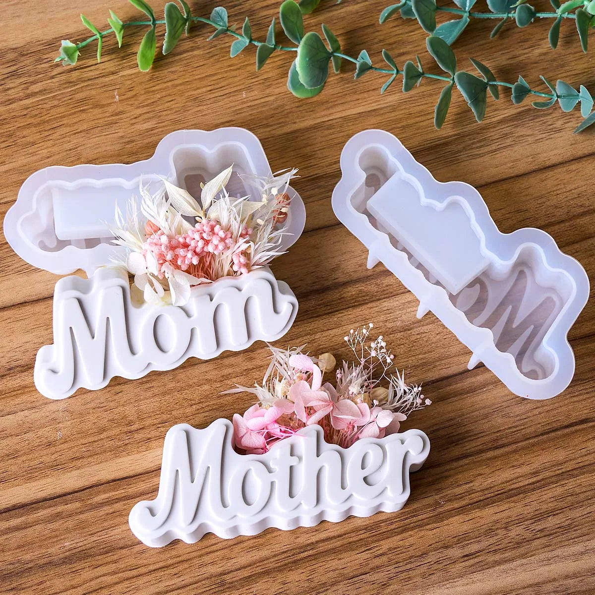 Letter Vase Silicone Mold DIY Resin