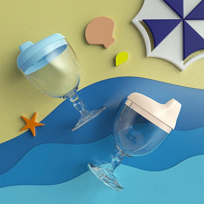 150ml Learning Drinking Bottle Wine Glass Shape Duckbill Cup – front view