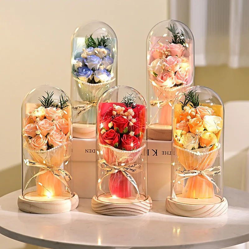 Eternal Dried Flower Soap Rose Gift Box