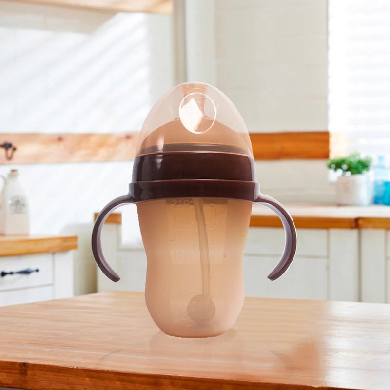 Silicone Bottle with Handle BPA-Free 3 Options – front view