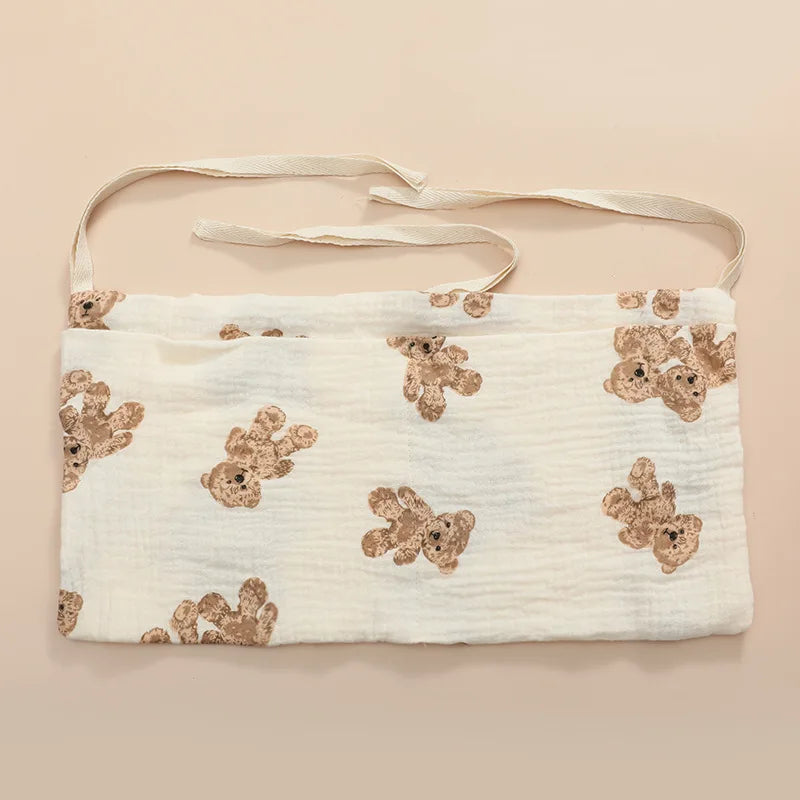 Crib Organizer Hanging Storage Bag 2 Pockets