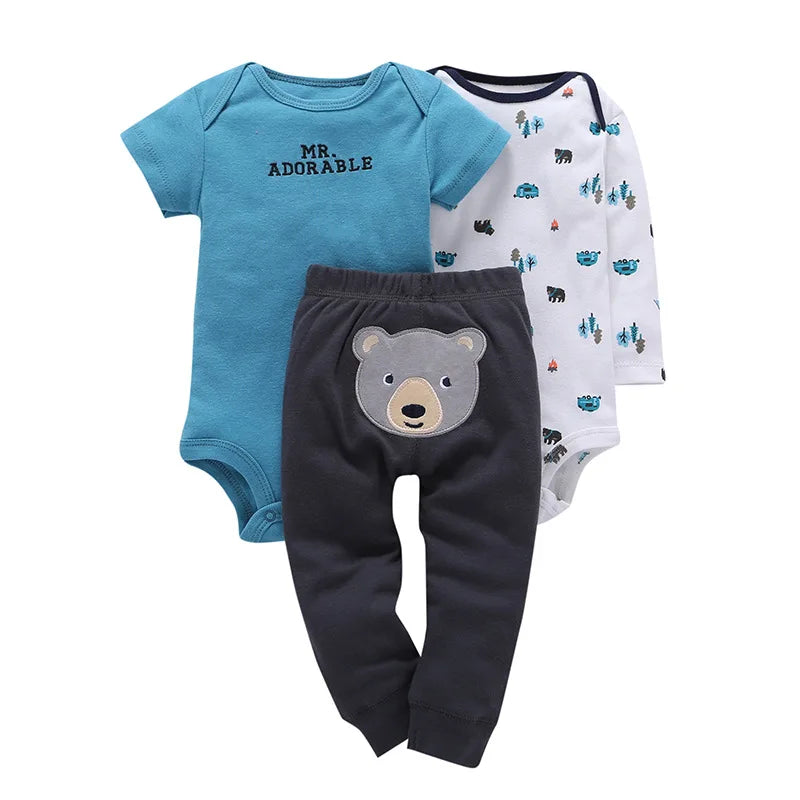Baby Boy bodysuits Clothes Short Sleeved Bodysuits