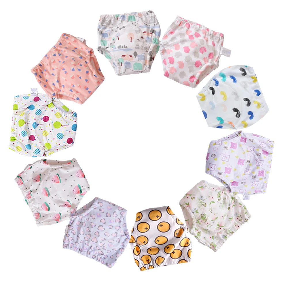 Waterproof Cotton Potty Training Pants 10-Pack – 4-layer construction