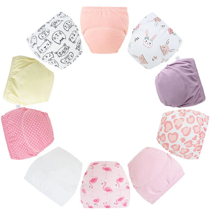 Waterproof Cotton Potty Training Pants 10-Pack – 4-layer construction