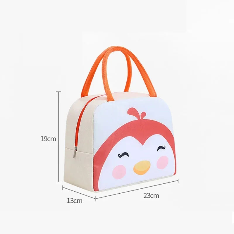 Cartoon Animal Bottle Insulation Bag 12L Waterproof 5 Designs – front view