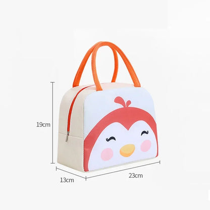 Cartoon Animal Bottle Insulation Bag 12L Waterproof 5 Designs – front view