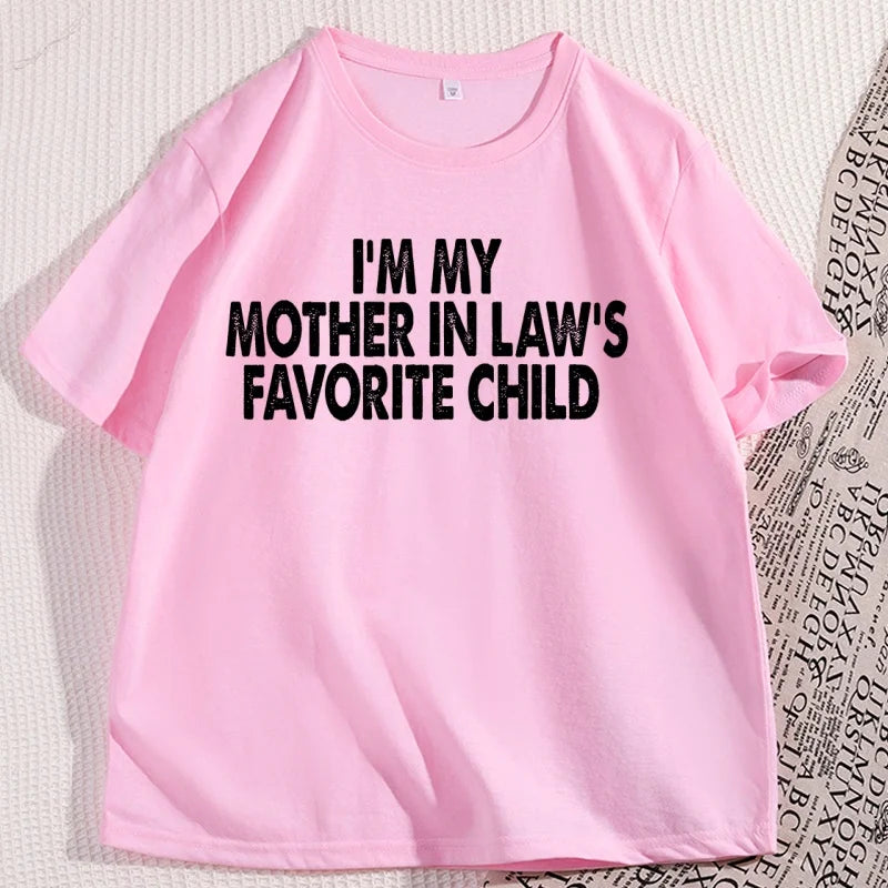 Funny Mother-In-Law Graphic T-Shirt Cotton